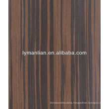 black zebrawood veneer used for decoration